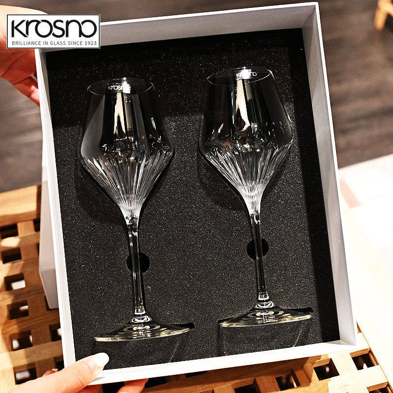 Польша импортировала хрустальный бокал для вина KROSNO crystal glass, бытовой бокал для вина, бокал высокого класса, легкий, роскошный европейский стиль