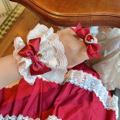 taobao agent 【芝士猫手作】多色入~爱心水钻lizlisa量产地雷lolita蝴蝶结戒指