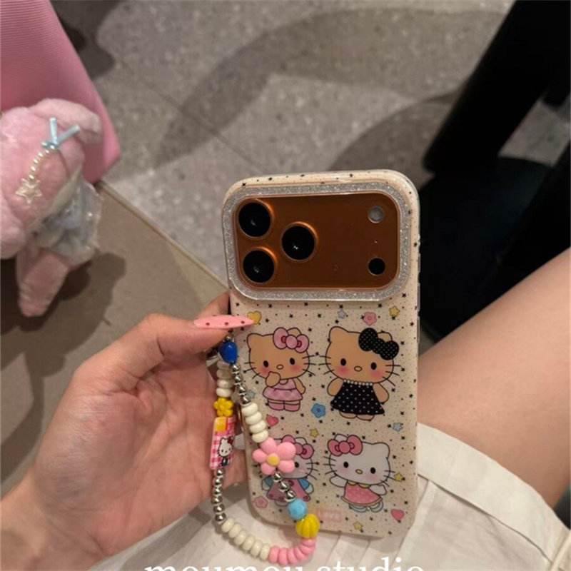 kekx ins风可爱星星猫咪适用于苹果18promax手机壳17新款iphone16pro手链15pm韩系18防摔13小众14少女Pro全包