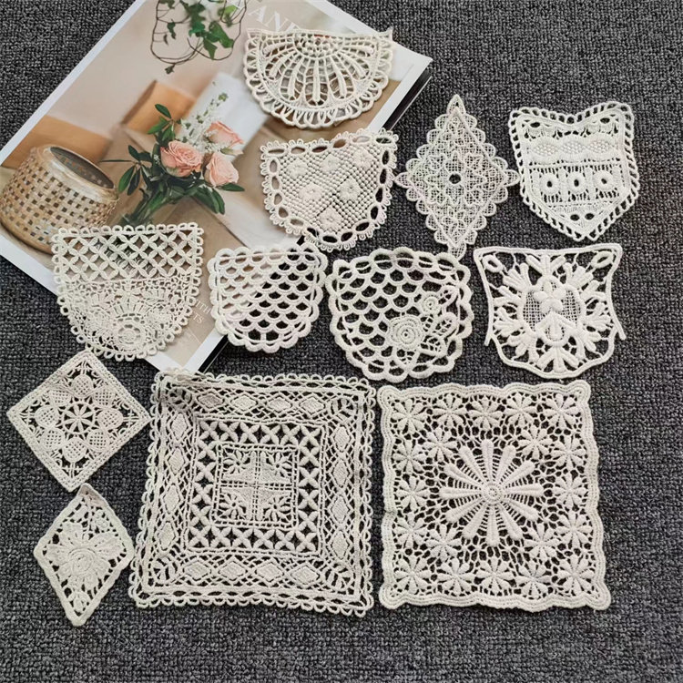 Новые абрикосовые карманные аксессуары diy одежда аксессуары ручной работы бежевое хлопковое украшение детская одежда квадратная нашивка