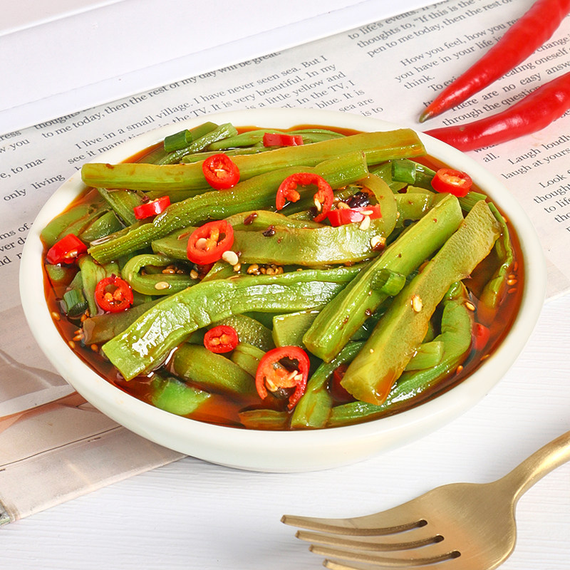 Koudouwa Gongcai, open bag, ready to eat, small package, spicy and crispy snacks, snacks, pickles, mixed with rice, pairing