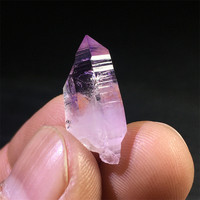 Natural Cruz amethyst original ore pendant female veracruz purple mineral specimen teaching crystal cluster