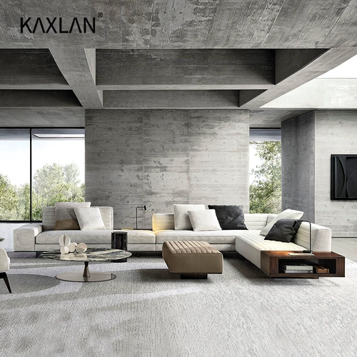 Импортный элитный кремовый диван, Италия, из хлопка и льна, новая коллекция