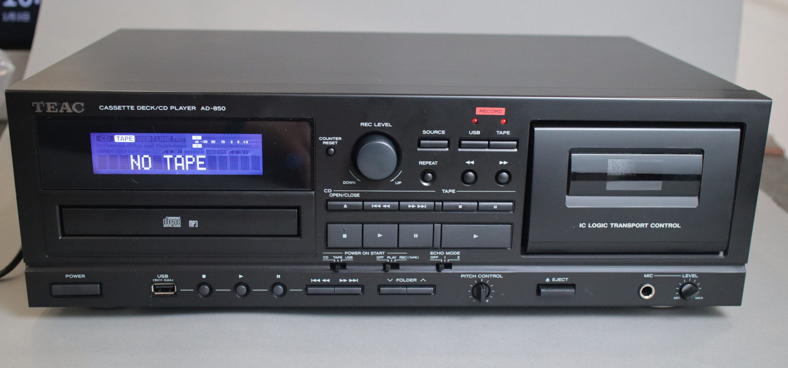 Настольный проигрыватель компакт-дисков Japan Teac AD-850-SE / магнитофонная дека "все в одном" с возможностью подключения магнитофона к MP3 USB