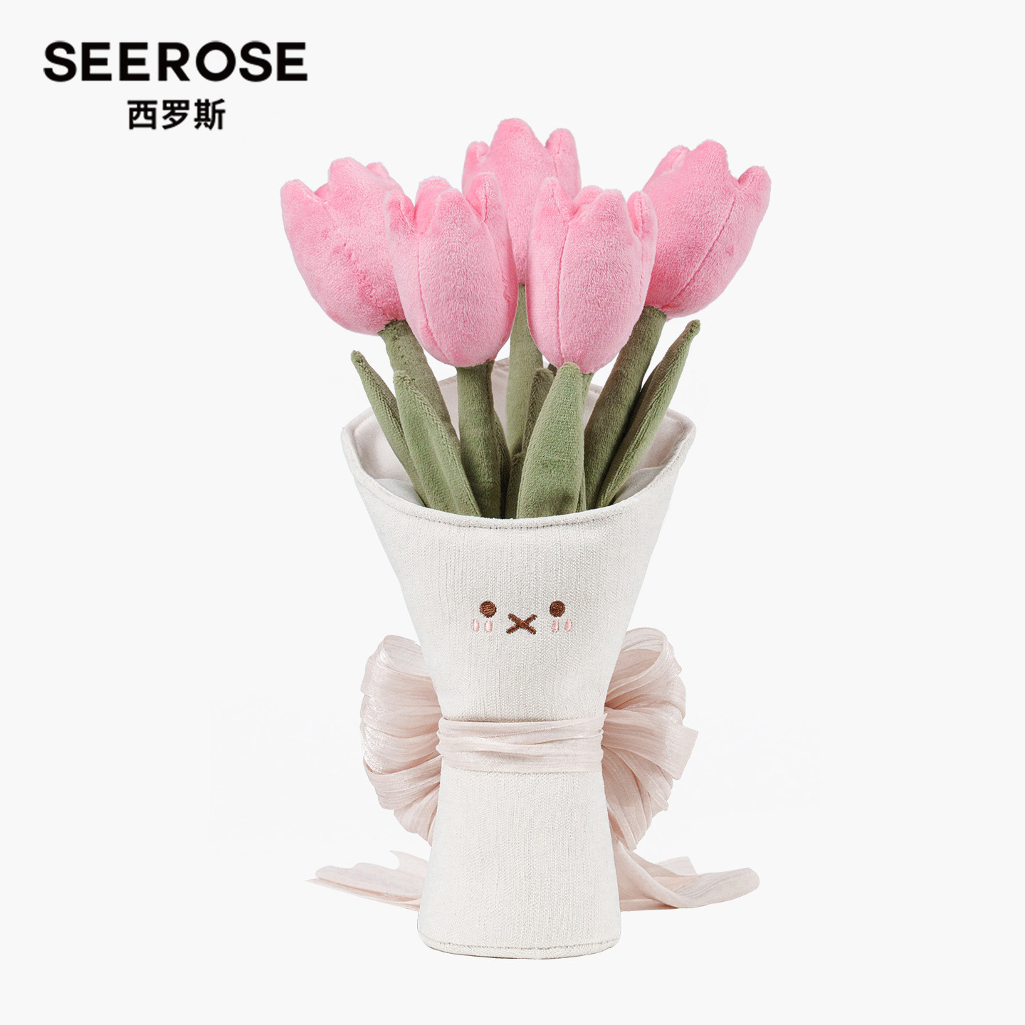 Плюшевый букет тюльпанов SEEROSE, кукольное украшение для молодоженов, чтобы отправить друзьям и подружкам подарки на День святого Валентина и день рождения