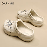 Daphne/обувь с дырками Daphne; женская летняя верхняя одежда; модные полуботинки на толстой подошве; красные босоножки и шлепанцы из сетчатого материала; пляжные сандалии