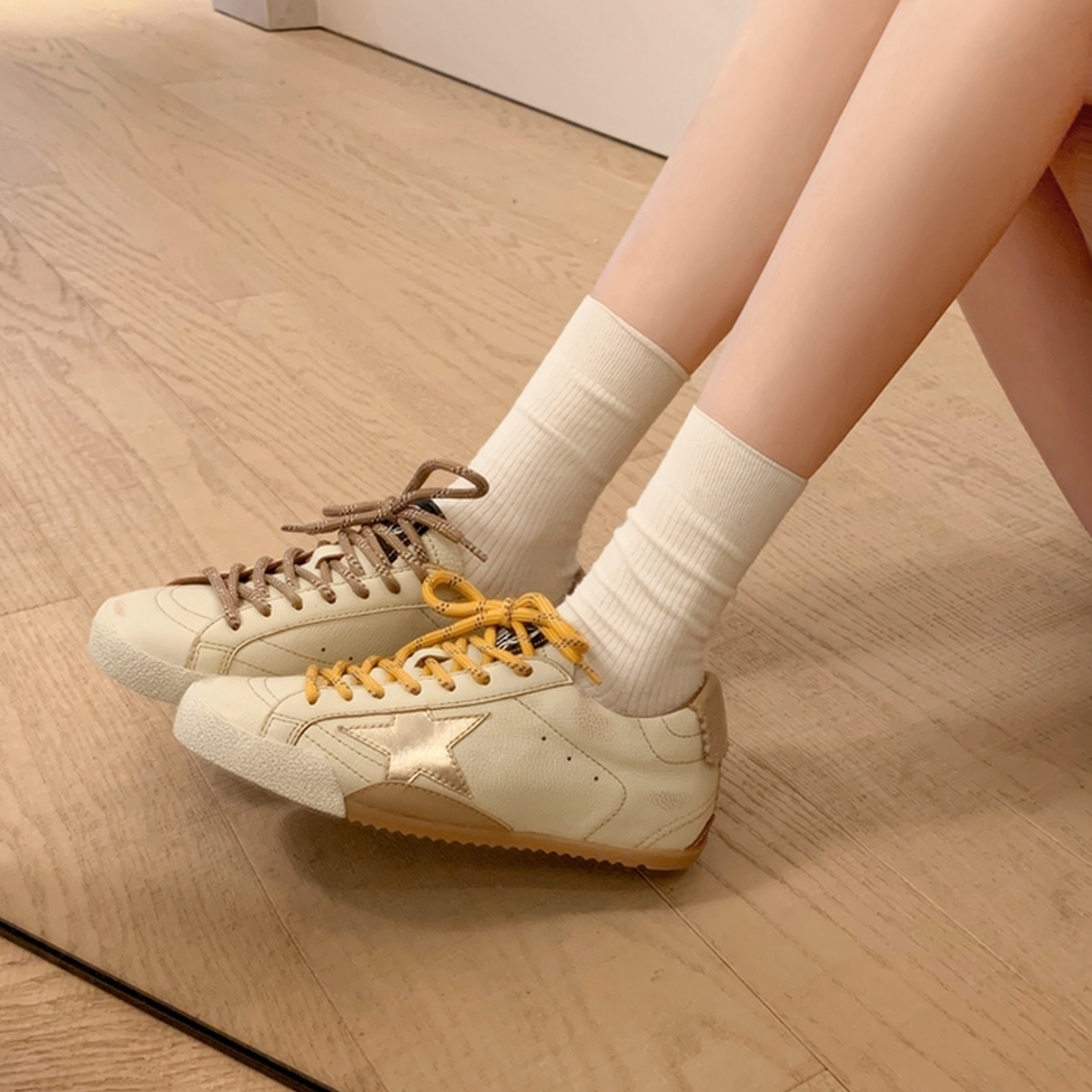 [Су Иньинь] Версия второго поколения ~ импортные ретро-туфли-мандаринки из полированной овечьей кожи с бортиком, туфли звездной актрисы, грязные туфли