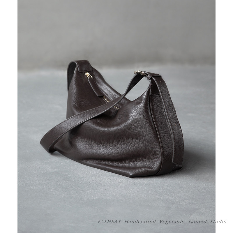 Fanjia leather works - это женская сумка-мессенджер большой вместительности, новинка 2025 года, первый слой натуральной кожи.