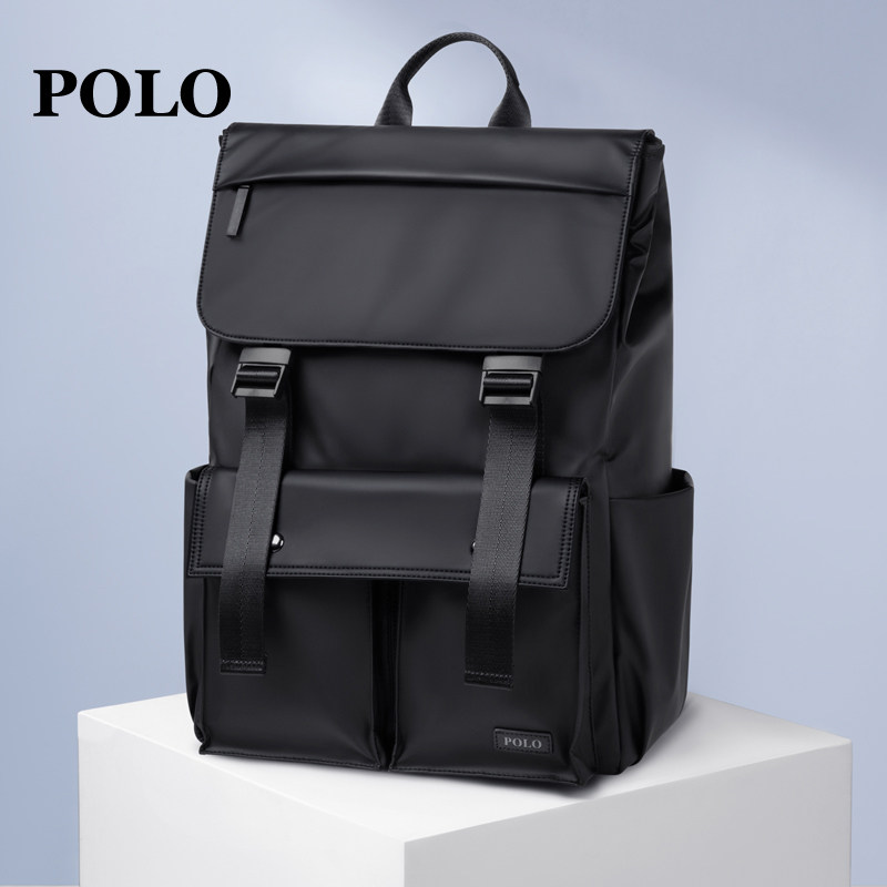 Мужской рюкзак Polo, 15,6-дюймовый рюкзак для путешествий большой емкости, компьютерный мужской рюкзак для студентов колледжа, школьная сумка для пригородных поездок, тренд