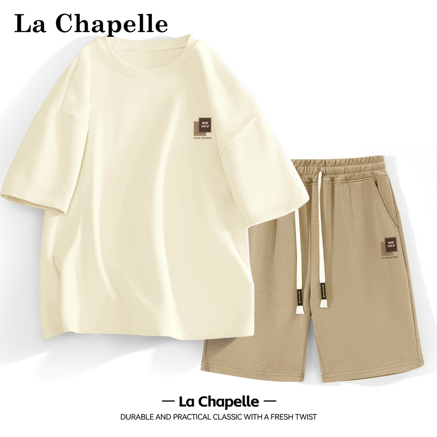 Спортивный костюм La Chapelle, мужской костюм, новинка 2026 года, шорты с короткими рукавами, летний повседневный спортивный топ для путешествий, мужская одежда