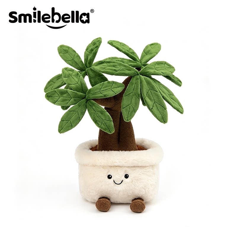 Кукла SmileBella Fortune Tree Doll в горшке с плюшевой игрушкой, украшающая цветочную куклу, Подарок на День рождения счастливого ребенка