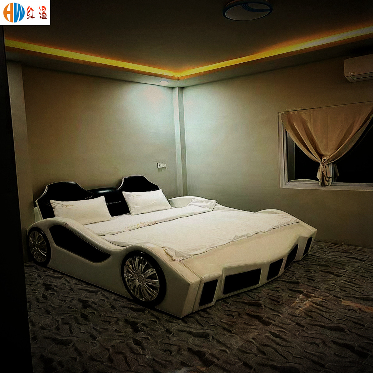 Бутик-отель water bed мебель для проживания в семье электрическая кровать fun bed автомобильный тематический отель современная роскошная качественная модель кровати