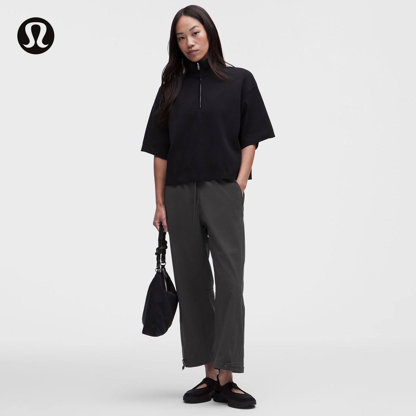 Женские спортивные брюки WovenAir с регулируемыми краями и высокой талией丨lululemon丨lw5htqa