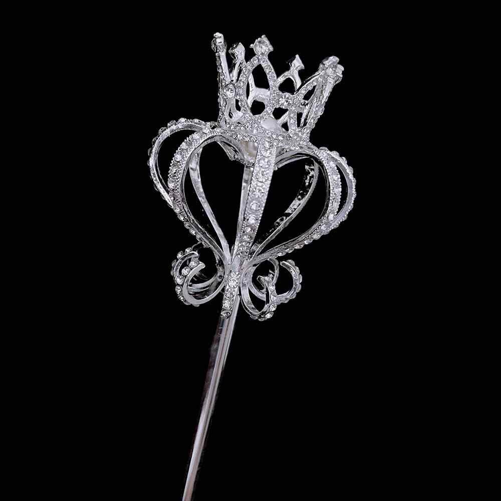 2024 New Angel Wand Scepter Princess Fashion Show Props Alloy Fairy Wand Crystal Magic Wedding Props Gold