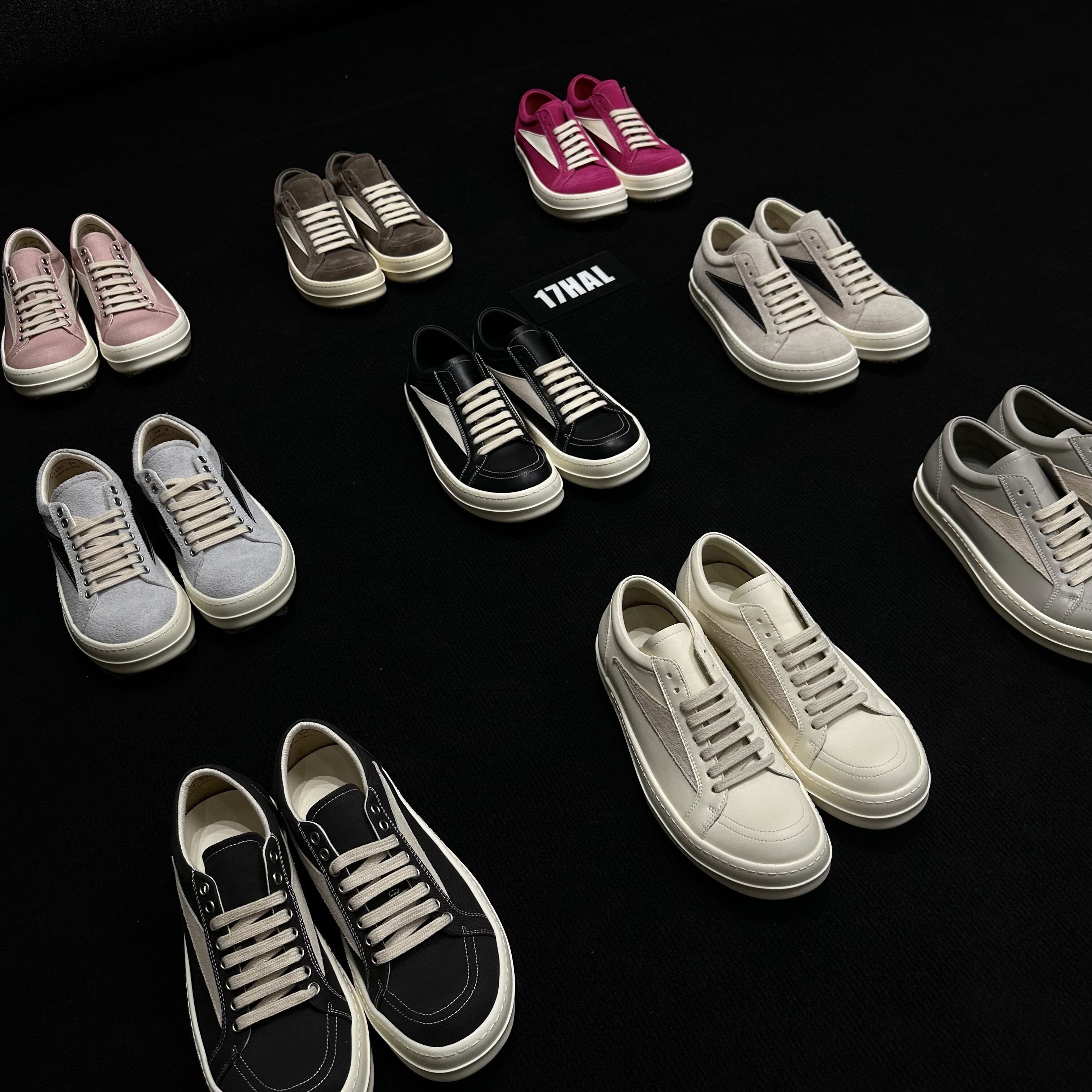 Международный эксклюзивный оригинальный заказ 丨 17hal ro shoes основная линия кожаных кроссовок с низким берцем dark pioneer, мужская и женская обувь ro