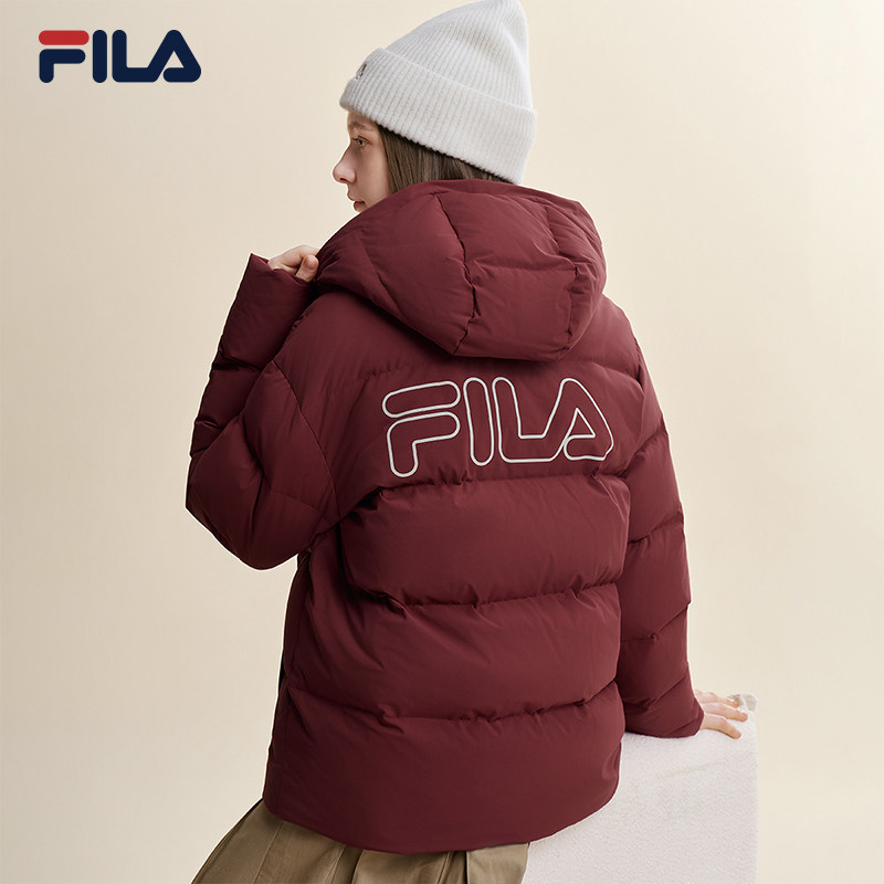 Пуховик Fila Comfort│Пуховик FILA Commuter женский 26 зимняя новая теплая куртка для пары мужчин