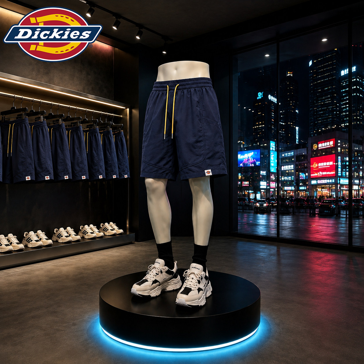 Официальные аутентичные американские брюки Dickies 2026, новые летние мужские повседневные брюки с пятью точками, дышащие шорты из ледяного шелка