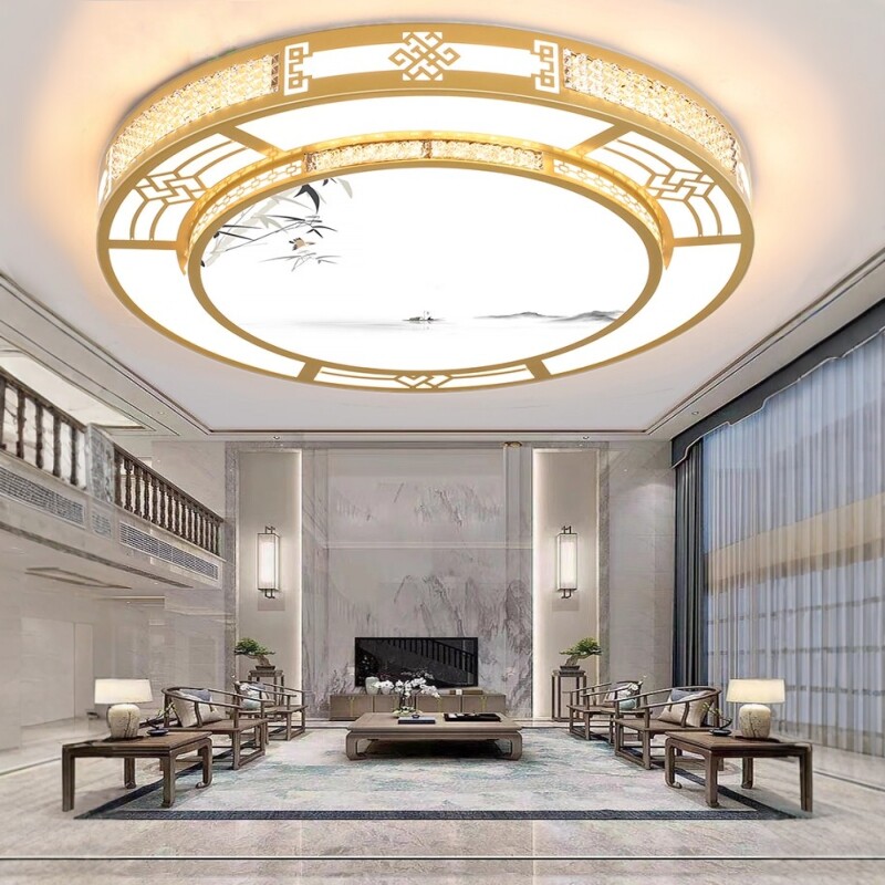 Фара для гостиной 2025 новый банкетный зал отеля villa hall основное освещение в китайском стиле новый светодиодный потолочный светильник в китайском стиле