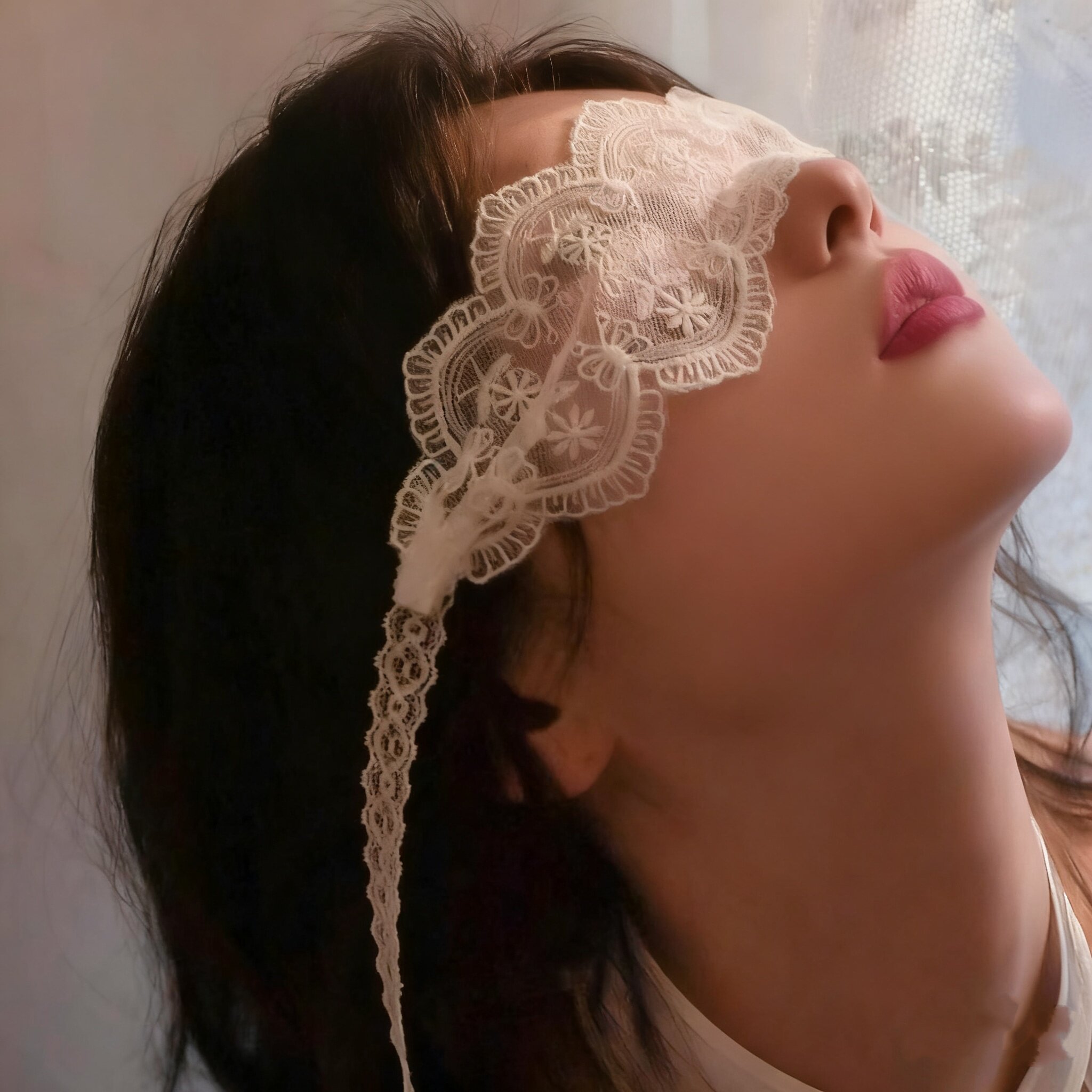 Сексуальная кружевная маска для глаз pure desire mask mood с завязанными глазами, вуаль, лента, набор масок для вечеринок, аксессуары