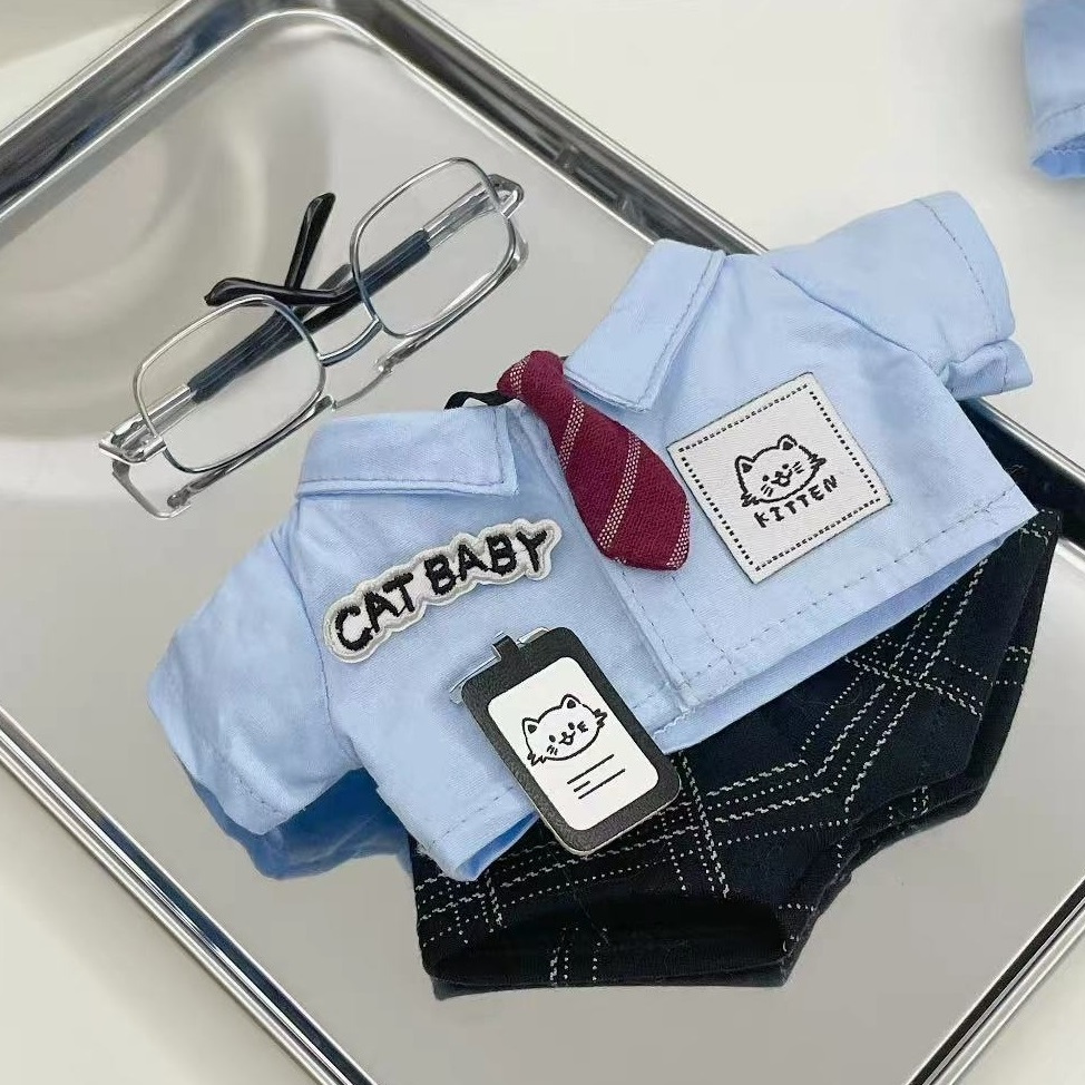 20 см хлопчатобумажная кукольная одежда классный красивый костюм полицейского класса кукольная одежда хлопчатобумажная кукла Бесплатная доставка пятно без атрибутов