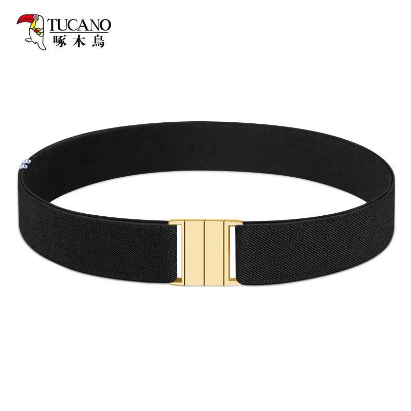 Woodpecker lazy belt женский 2026 новый невидимый пояс-универсальные джинсы с эластичным поясом на резинке