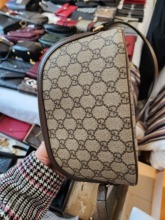 Оригинал 98 Новая доставка Gucci Gucci Женская сумка Ophidia Старый цветочный макияж с одним плечом в руке