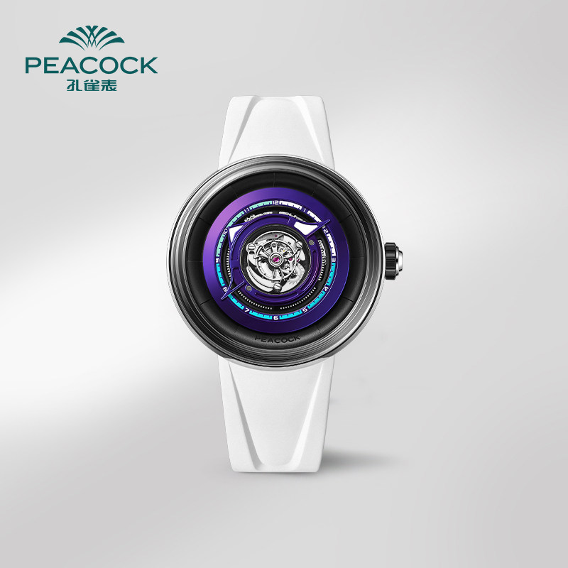 Павлин Peacock Black Hole механические часы с турбийоном в середине корпуса, полые часы, мужские брендовые парные часы, официальные