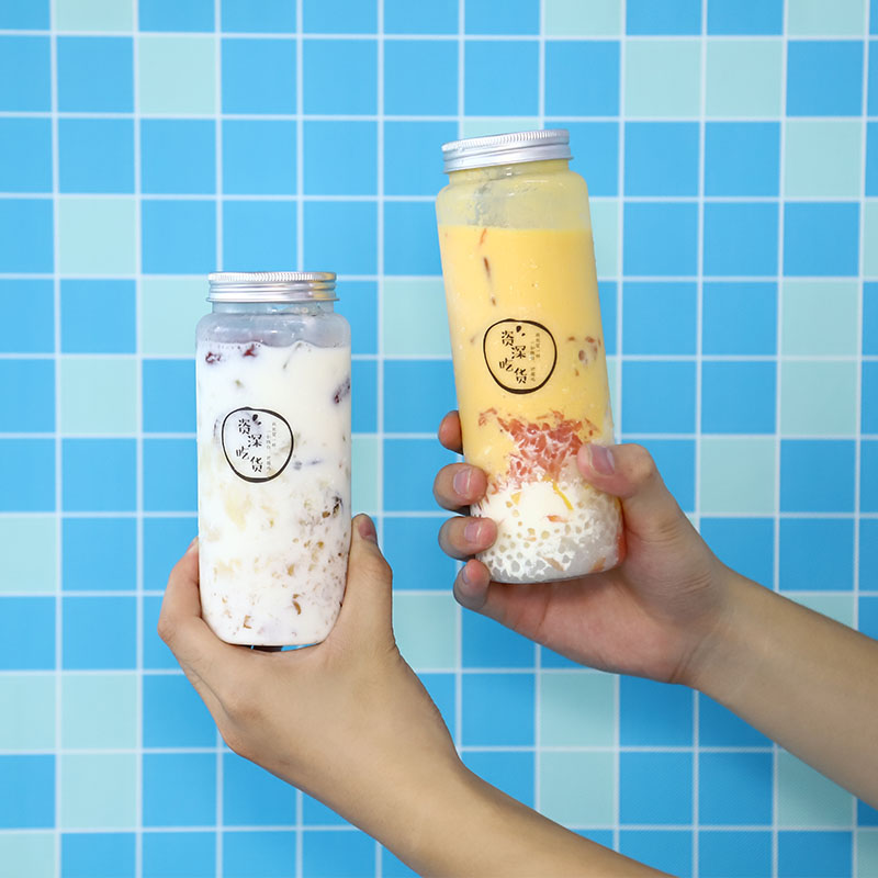 Дворцовый чай 500 мл одноразовая чистая чашка celebrity Milk Tea shop Cup ПЭТ пластиковый стаканчик для сока навынос Прозрачная бутылка для напитков