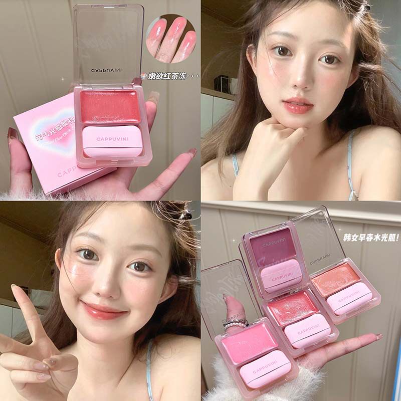 cappuvini vitality light Sense blush крем-румяна для набухания color sense powder пудровые румяна натуральный увлажняющий корейский макияж