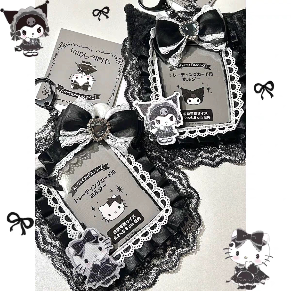 Cute Cartoon Bunny ID Card Holder, Lolita Style Series, 3-inch Mini Card Holder