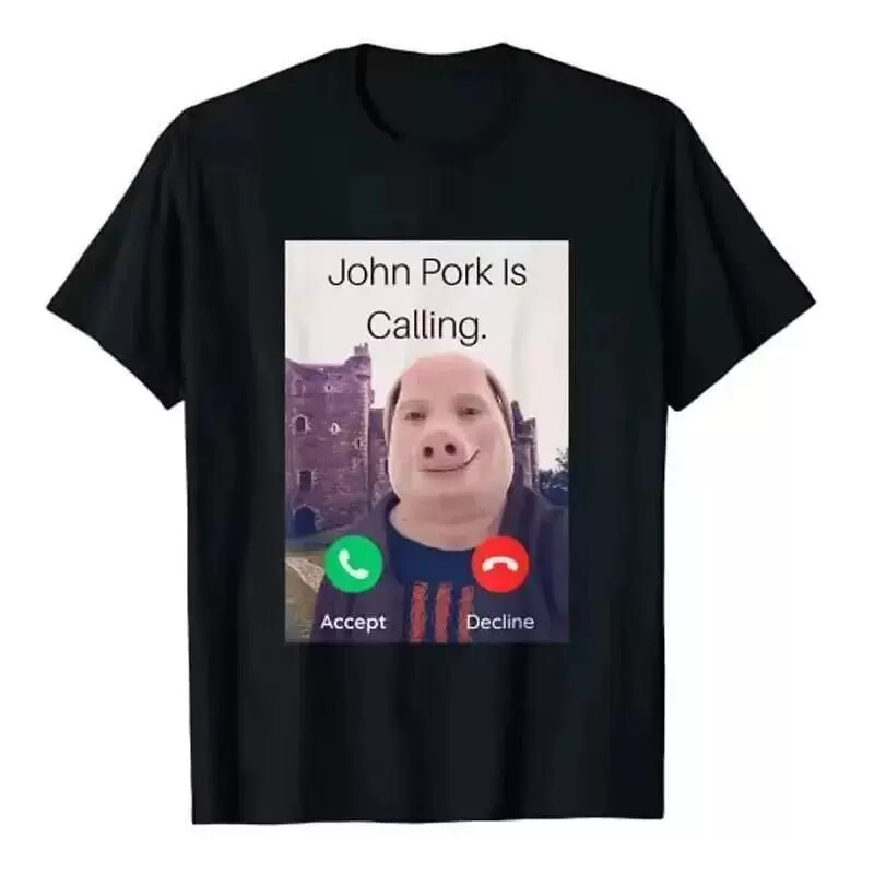Одежда Pig god, мужская футболка, мужская абстрактная одежда, забавная летняя свободная одежда с короткими рукавами большого размера, трендовая ниша John