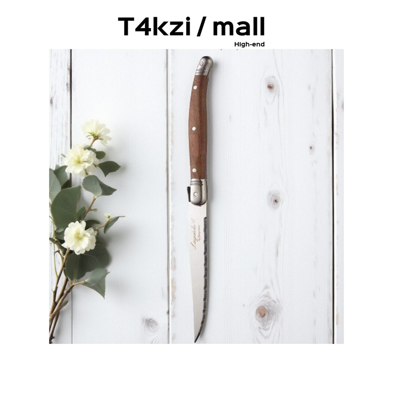 T4kzi Немецкий нож для стейка Обеденный нож для стейка Западный Стейк Семейный нож Западный Стейк Нож Ретро Стейк Вилка Нож