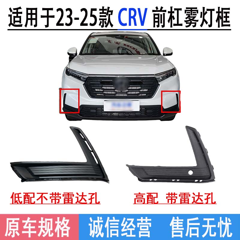 Подходит для 23 24 25 Honda CRV рамка передней противотуманной фары крышка противотуманной фары декоративная рамка переднего бампера передняя декоративная крышка