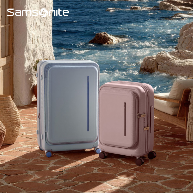 Чемодан Samsonite MODIO, новинка 26 лет, большой вместительный чемодан-тележка с боковым открыванием, чемодан с открытой передней крышкой US8