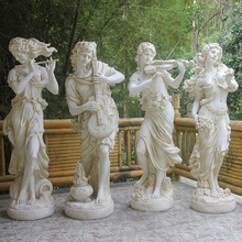 European style sculpture, garden, courtyard landscape, large floor to ceiling decorations, outdoor angel decorative art sculptures, sculptures