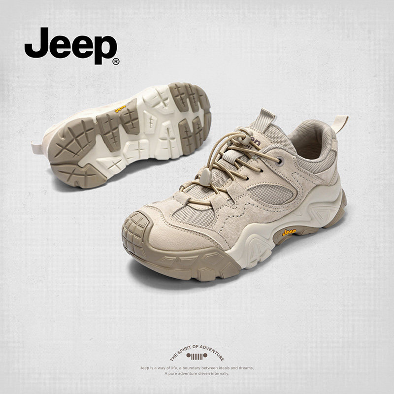 женская походная обувь jeep ugly cute; новинка 2026 года; сезон весна-лето; уличная походная обувь; дышащая нескользящая легкая спортивная обувь на толстой подошве