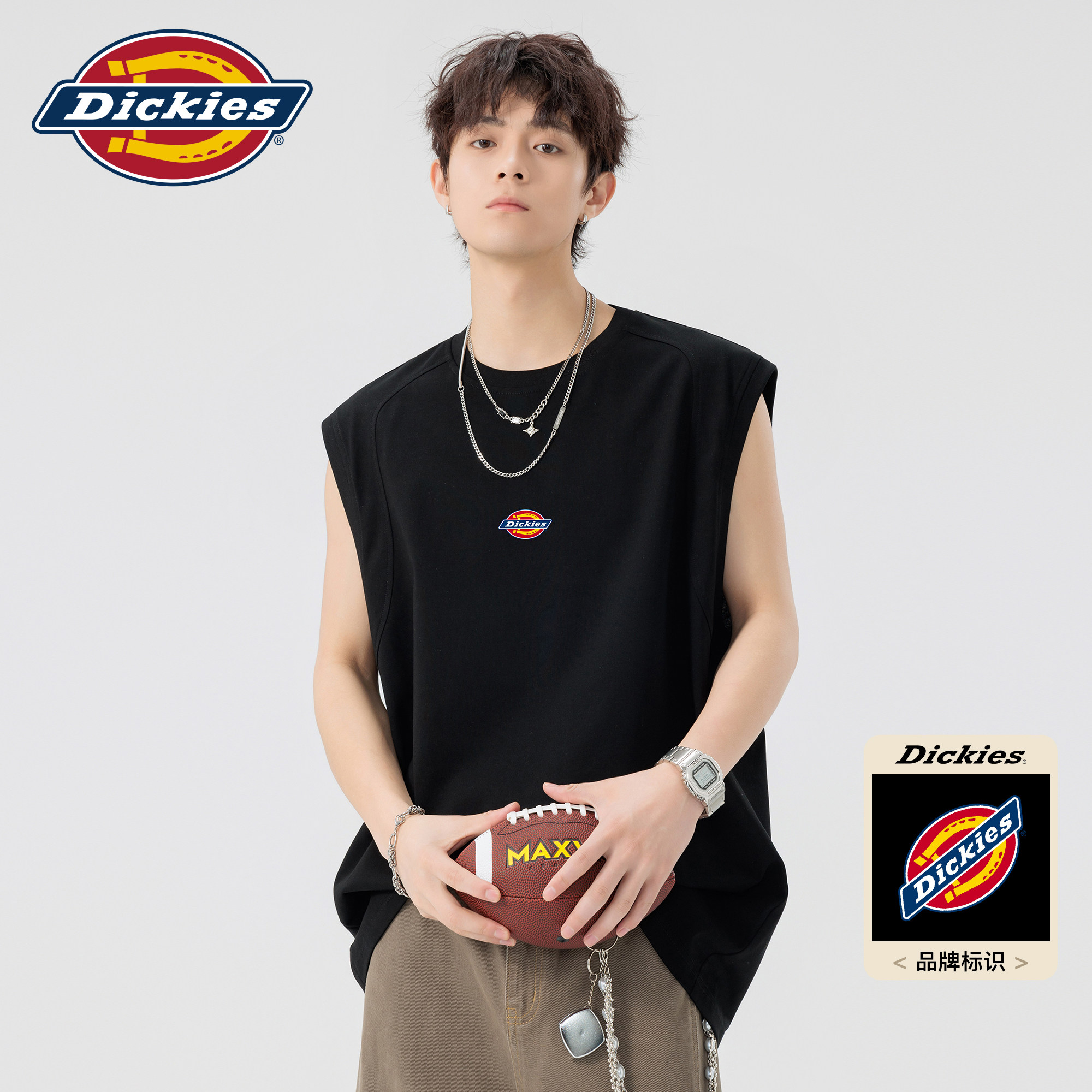 Dickies Emperor cool жилет мужской летний американский свободный без рукавов, универсальный дышащий спортивный бренд tide, повседневный топ