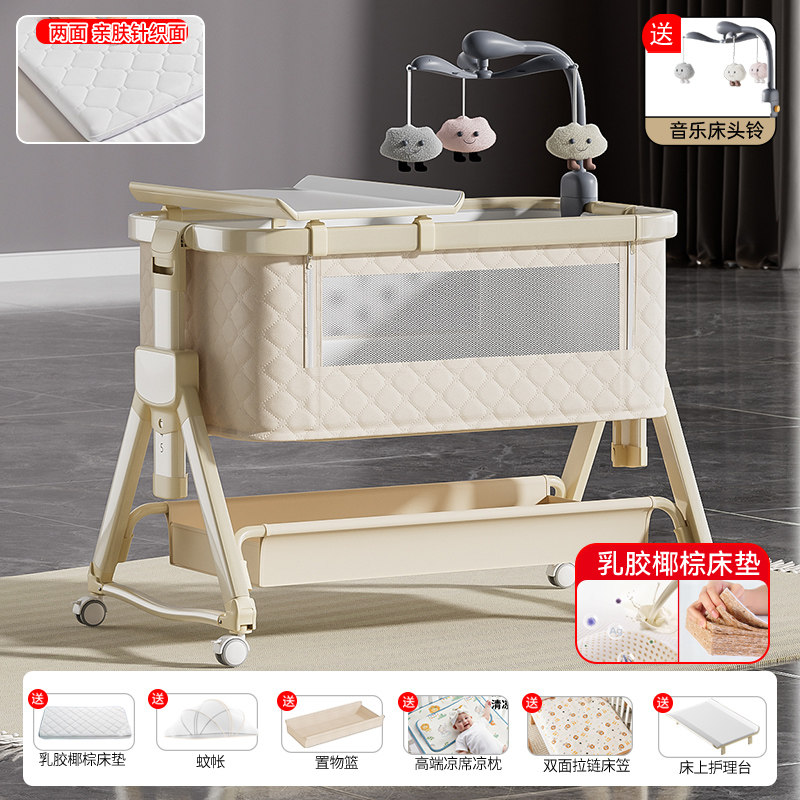 детская кроватка idolbaby, подвижная складная кровать, переносная люлька-кровать для новорожденного, складная и многофункциональная