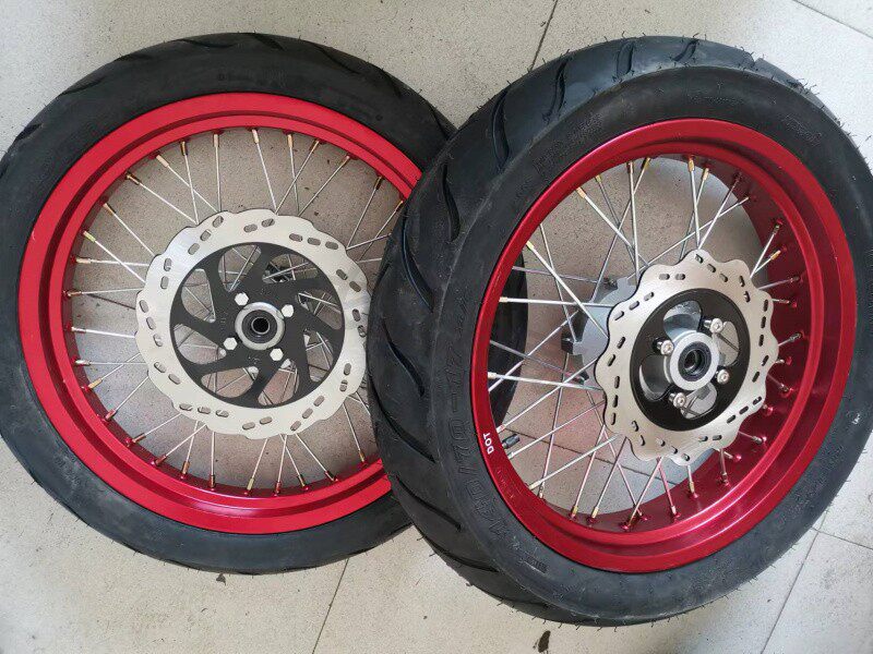 250CQR Maias V3 внедорожный мотоцикл с передними и задними 17-дюймовыми дорожными шинами, ободьями из алюминиевого сплава, колесными дисками, модификация колес