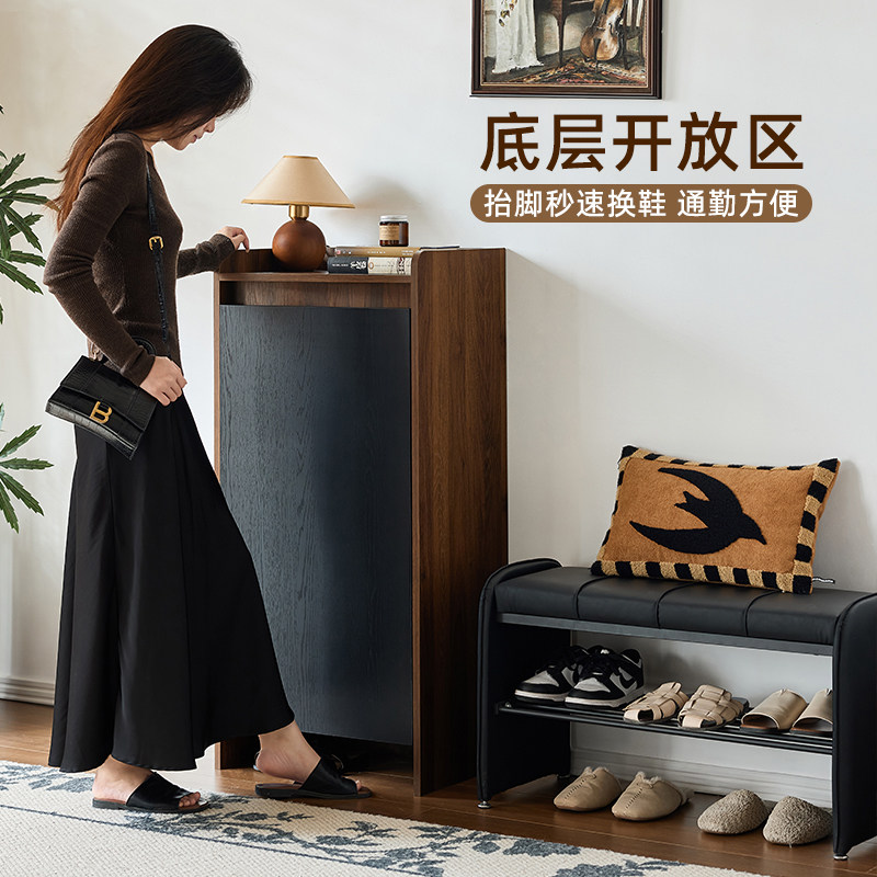 Маленькие четыре небольших шкафа для обуви в коридоре внутри помещения ультраузкие стеллажи с одной дверью дверные стеллажи для обуви в небольшой квартире бытовые входные шкафы