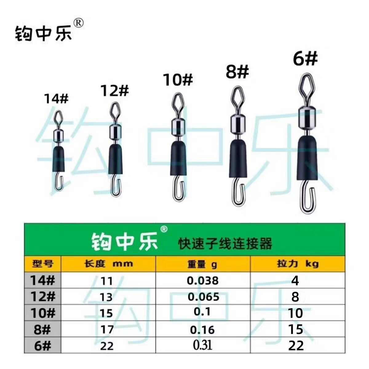 Крючок Zhongle quick strand Connector Зажим для быстрой смены рыболовных принадлежностей
