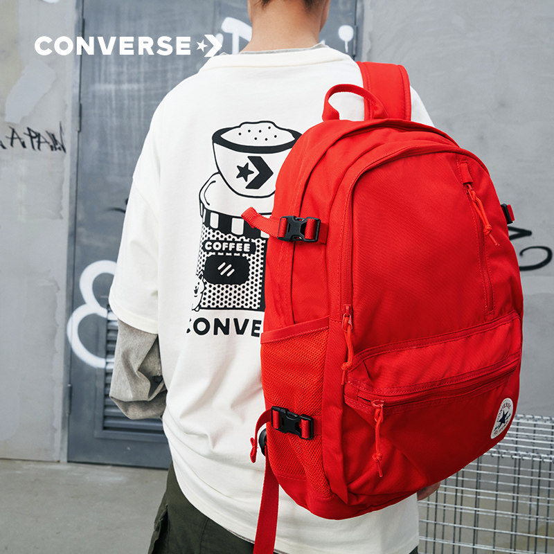 CONVERSE Converse официальный прямой мужской и женский рюкзак для компьютера, школьная сумка 10021138