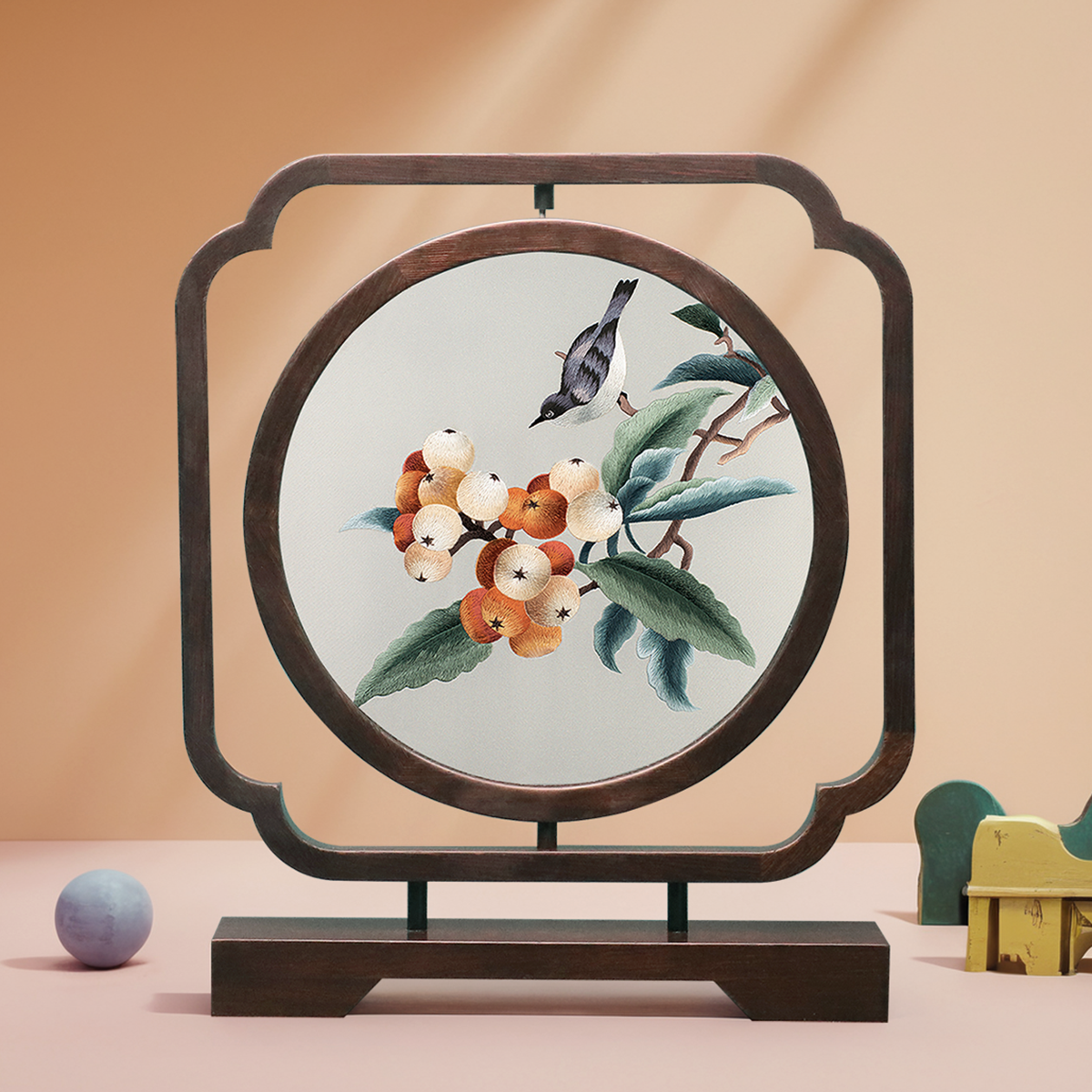 Украшения для вышивки Су ручной работы, двусторонняя вышитая ширма, китайский набор для вышивания ручной работы, подарки на день рождения, новоселье, иностранные подарки