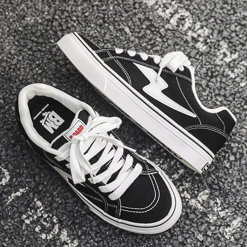 Подлинная американская обувь для скейтборда REVENGE X SENGT Los Angeles Lightning joint, классическая черно-белая мужская и женская обувь