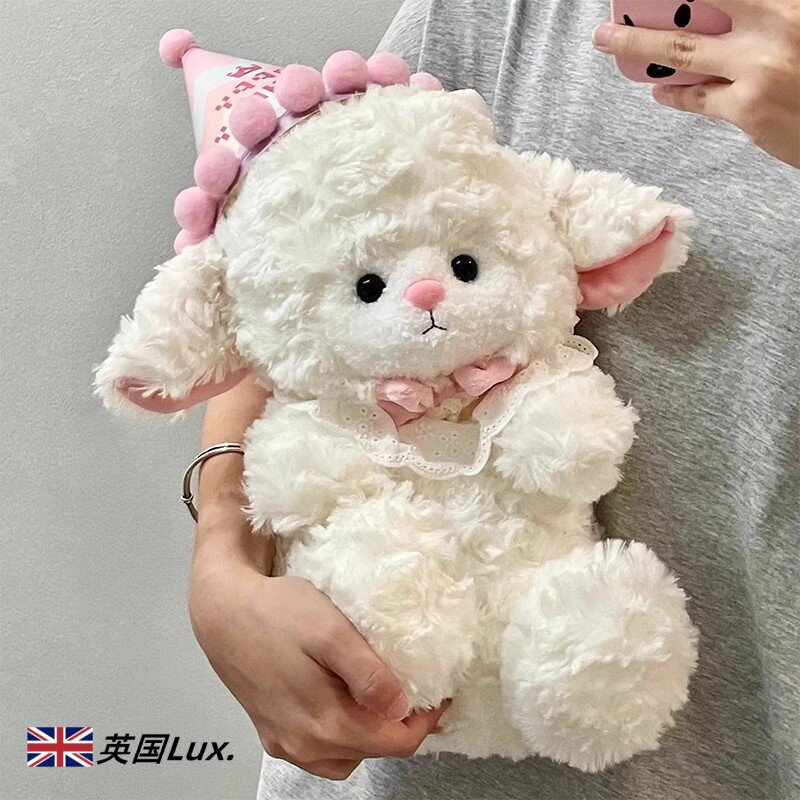 Британская роскошная милая кукла-ягненок, плюшевая игрушка, детская кровать, подушка, тряпичная кукла, подарок для девочки
