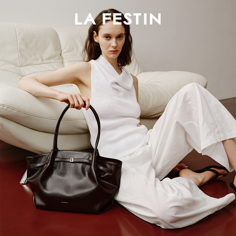 Замшевая сумка Lafestine lazy bag, новинка 2026 года, женская сумка-корзина для овощей подмышками, большая вместительная сумка-тоут
