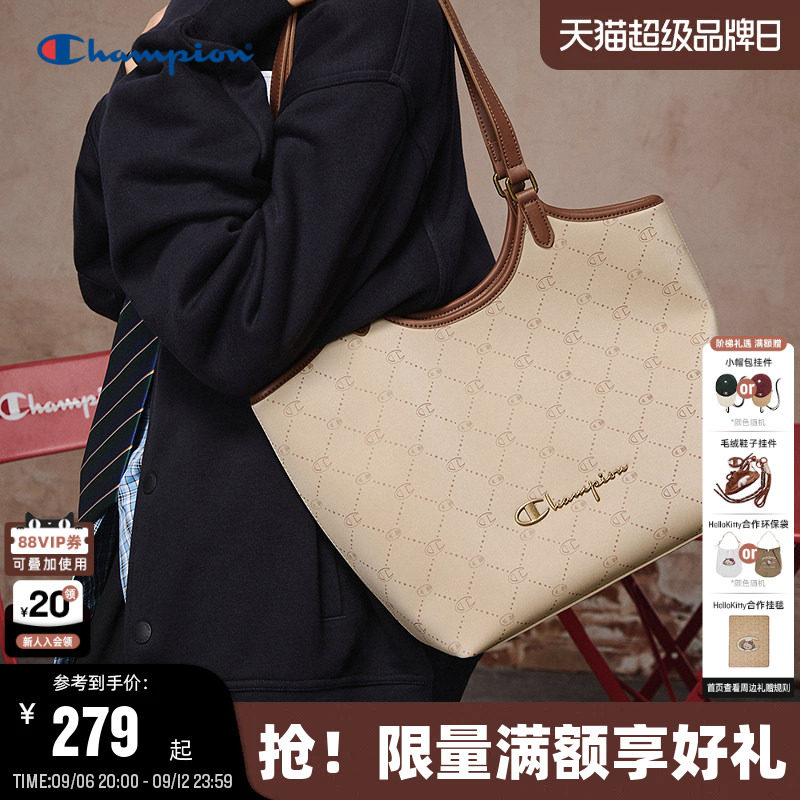 Champion Champion tote bag 26 летняя новая женская сумка-корзина для овощей большой емкости, высококачественная сумка через плечо для пригородных поездок