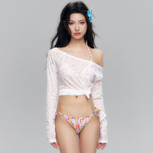 Pinkup Pink Rebellion New Fragmented Flowers, Pure Desire, Sexy Vacation, Slimming Star Cover Up, High end Bikini Swimsuit for Women