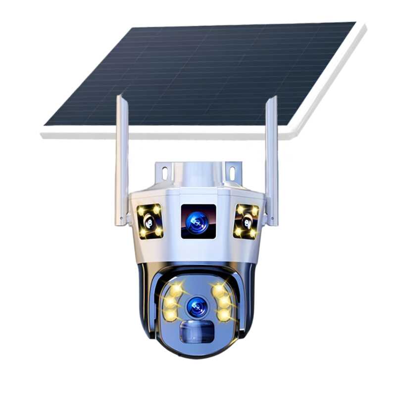 Солнечная камера наблюдения Houndstooth IOT monitor удаленный доступ к мобильному телефону на открытом воздухе на 360 градусов без тупиков и бесплатного трафика