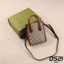 Внутренний спот Gucci Gucci Tote Холст Старый цветок Mini Tot Наклонная камера mini